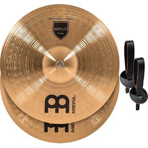 زوج من الصنج المسير مقاس 35.56 سم من Meinl مع أشرطة - لمسة نهائية تقليدية من سبيكة برونزية - صنع في ألمانيا، ضمان لمدة عامين (MA-BO-14M) in Kuwait