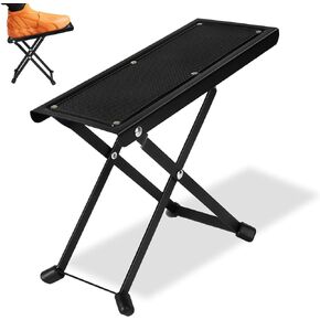 MOSEN Guitar Foot Stool Adjustable Guitar Leg Rest Step Footstool with Rubber Feet and Non-Slip Rubber Pad for Classical Guitar Player
