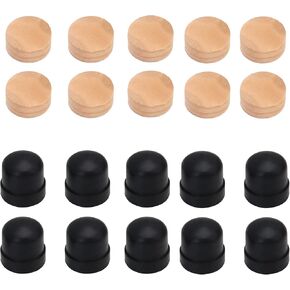BQLZR 10x Trombone Slide Rubber End Tip Bumper 0.47" w/ 10Pcs Spit Valve Cork Pads Kit