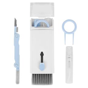 7 in 1 Music Instrument Cleaner kit - Keyboard Cleaner, Keyboard Cleaning Kit, Fader Cleaner with Brush, Electronic Cleaner for Audio Device/Laptop/Phone/Computer/Screen (Blue)