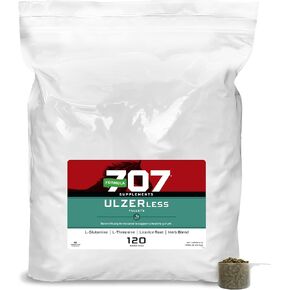 تركيبة 707 مكمل غذائي للخيول بدون ULZERless، دلو 7.5 رطل - دعم طبيعي للخيول التي تعاني من عوامل خطر الإصابة بالقرحة in Kuwait