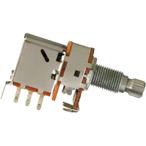 Metallor Push Pull Pot DPDT Switched Guitar Bass Potentiometer Audio Volume Tone Split Shaft Control Switch 18mm with Nuts and Washers Guitar Parts Replacement (A250K)