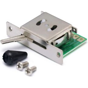 مفتاح تبديل لاقط الجيتار من ميتالور، 3 اتجاهات مع مقبض أسود متوافق مع الجيتار الكهربائي طراز Strat Tele. in Kuwait