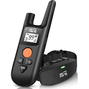 DOG CARE Dog Training Collar with Remote - Rechargeable Training Collar for Small Medium Large Dogs with Beep, Vibration, and Shock Training Modes, Rainproof E-Collar with Security Lock
