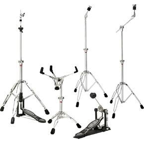 Ludwig 400 Series Drum Hardware Pack | Complete Drum Parts Hardware with Cymbal Stand, Snare Mount, Hi-Hat Stand, Mini Boom Cymbal Stand and Bass Drum Pedal | L4HPACK | Portable and Ideal for Gigs