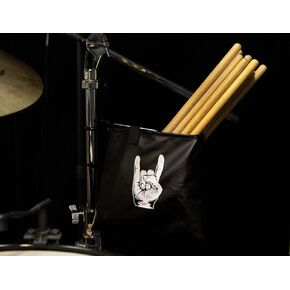 drum stick holder,drumstick holder,drum sticks holder bag suitable for 0.6-1.2 inch microphone & cymbal pole. (BLACK)