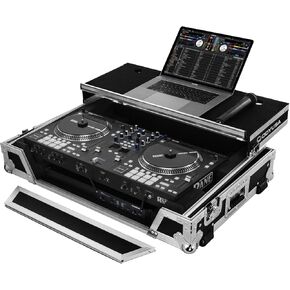 Odyssey Case Rane One Flight Case with 1U Rack Space and Glide Platform