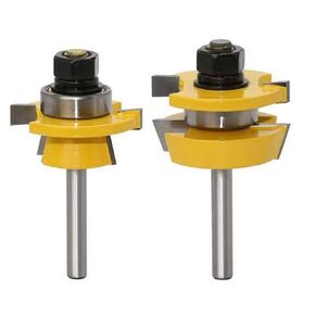3PCS Router Bits Set, 1/4 Inch Shank Raised Panel Cabinet Door Making Router Bits, Ogee Rail and Stile Set for Woodworking