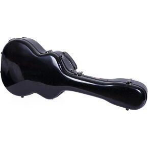 Crossrock Deluxe Fiberglass Case for OM, Martin 000 Guitars(CRF2020OMBK)