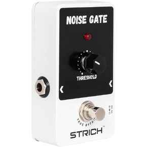 STRICH Noise Gate Guitar Pedal, Noise Suppressor Guitar Pedal Noise Killer Effect, True Bypass for Electric Guitar, White
