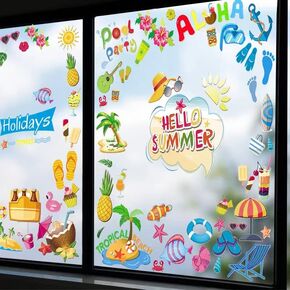 Large Easter Gnome Window Clings, Removable Spring Window Stickers Double Sided Wall Decals for Home Classroom Office Glass Windows Decorations