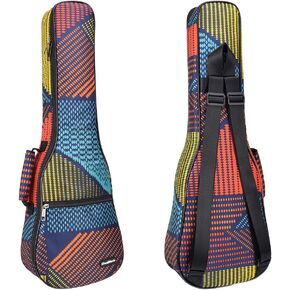 CLOUDMUSIC Ukulele Case Gig Bag Padded Backpack For Baritone 30" Inch(Baritone, Hawaii Blue) in Kuwait