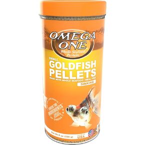 Omega One Goldfish Pellets, Sinking, 6mm Large Pellets, 7.5 oz