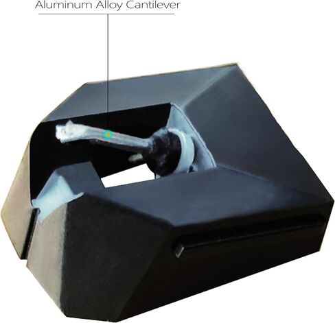 إبرة قلم بديلة ماسية AT-VMN95E لسلسلة VM95، متوافقة مع أقراص الفينيل الدوارة Audio Technica AT-LP120X - أسود in Kuwait