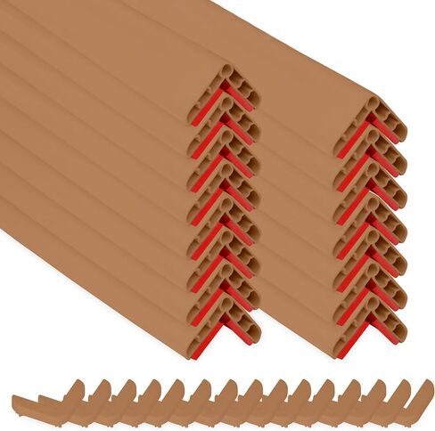 Rubber Bond Wall Corner Guard Edge Protector, 1x1x36 inch Baby Proofing Corner Guards | Self-Adhesive Furniture Edge Strips for Home & Office (5 Pack, Black) in Kuwait
