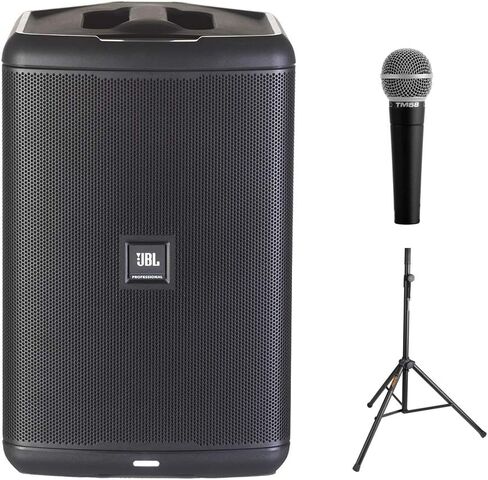 JBL EON ONE Compact All-in-One Rechargeable Personal PA Bundle with Vocal Microphone & Speaker Stand in Saudi Arabia