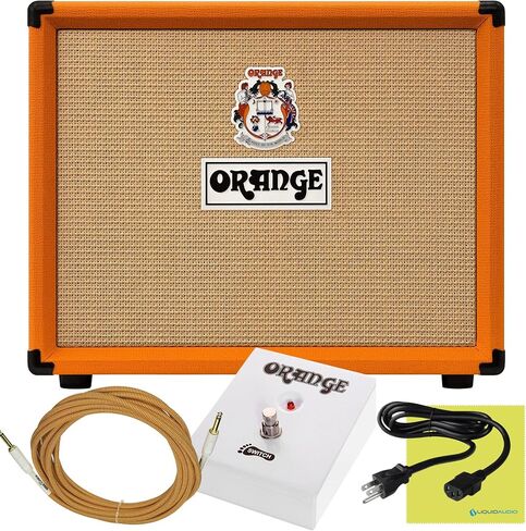 Orange Super Crush 100W Cab Amplifier Combo Bundle w/Orange FS1 Footswitch, Pig Hog 10' Instrument Cable, Power Cable & Liquid Audio Polishing Cloth in Saudi Arabia