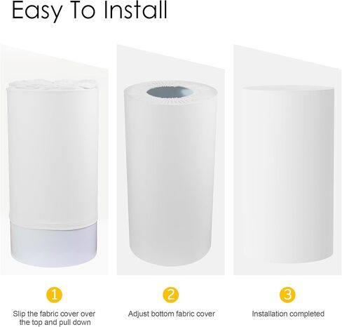 Spandex Cylinder Pedestal Covers Beige Set of 3 Cylinder Plinth Stand Cover for Parties Wedding Pillars Baby Shower Dessert Tables Birthday Party Event Decor in Kuwait