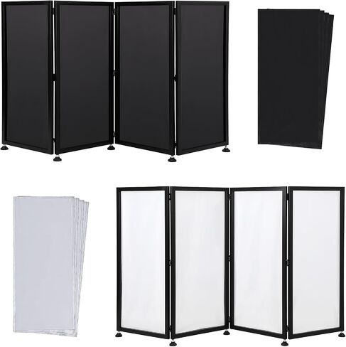 DJ Foldable Facade Portable Event Booth Panels with Travel Bag and Black & White Lighting Scrims for Show, Party, Gathering in Saudi Arabia