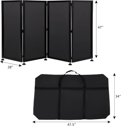 DJ Foldable Facade Portable Event Booth Panels with Travel Bag and Black & White Lighting Scrims for Show, Party, Gathering in Saudi Arabia