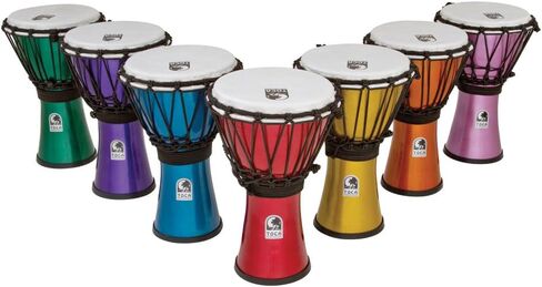 Toca TFCDJ-7MI Freestyle Colorsound 7-Inch Djembe - Metallic Indigo in Saudi Arabia