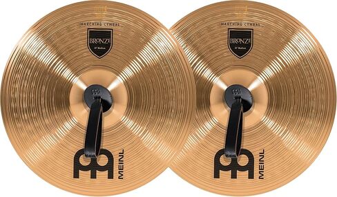 زوج من الصنج المسير مقاس 35.56 سم من Meinl مع أشرطة - لمسة نهائية تقليدية من سبيكة برونزية - صنع في ألمانيا، ضمان لمدة عامين (MA-BO-14M) in Kuwait