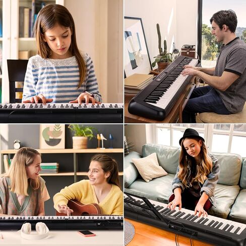88 مفتاحًا للوحة مفاتيح البيانو بالحجم الكامل، بيانو لوحة مفاتيح كهربائية مع بلوتوث MIDI، بيانو رقمي مع ميكروفون، حامل موسيقى ودواسة مستدامة، بيانو كهربائي محمول للمبتدئين in Kuwait