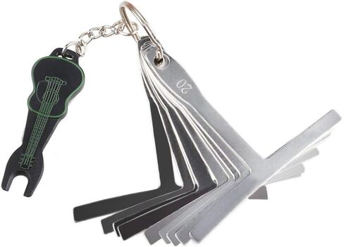 تشتمل أدوات Mr.Power Guitar Luthier على 9 مجموعة قياس نصف قطرها + 32 شفرة قياس + أداة سحب دبوس الجيتار in Kuwait