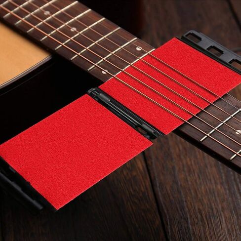 Guitar String Cleaner, Guitar String Deep Cleaning and String Scrubber Care Tool for Guitar, Bass and Ukulele Instrument Accessory(red) in Saudi Arabia