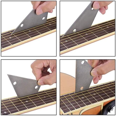 13 قطعة من أدوات الجيتار Luthier مجموعة قياس نصف قطر الجيتار قياس مسطرة العمل 32 شفرات قياس ملمس رقبة الجيتار محززة بحافة مستقيمة لأدوات إصلاح إعداد الجيتار in Saudi Arabia