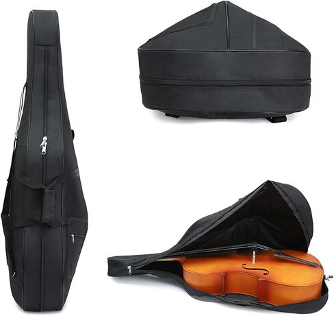 Cello Case Soft Padded for Cello 1/4, Cello Travel Gig Bag with Multiple Pockets, Thick Padded Cello Gig Bag with Adjustable Shoulder Straps & Handle in Kuwait