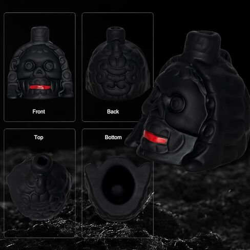 Aztec Death Whistle, Loudest Scream Aztec Whistle of Death Unleash Bone-Chilling Authentic Human Sounding Screams (Red Billed Skull) in Kuwait