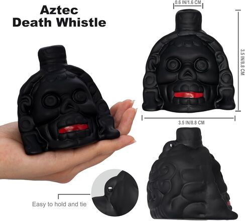 Aztec Death Whistle, Loudest Scream Aztec Whistle of Death Unleash Bone-Chilling Authentic Human Sounding Screams (Red Billed Skull) in Kuwait