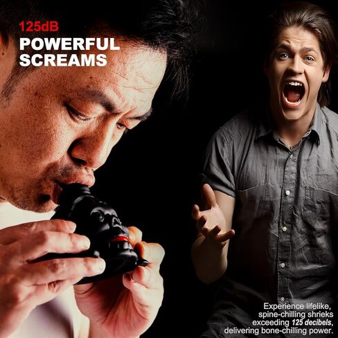 Aztec Death Whistle, Loudest Scream Aztec Whistle of Death Unleash Bone-Chilling Authentic Human Sounding Screams (Red Billed Skull) in Kuwait