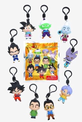 متوافق مع حرف Monogram/بديل لمشبك حقيبة الشكل الإسفنجي Dragonball Z Super 3D في حقيبة عمياء - السلسلة 1 - Dragonball Goku Vegeta Gohan Piccolo in Kuwait