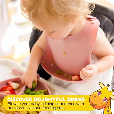 Led Weaning Infant Feeding Set in Green Color for Baby Solid Feeding - Food Grade Silicone (6 Piece Set) in Saudi Arabia