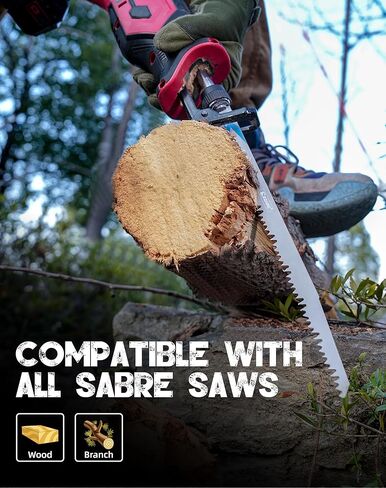 EZARC Wood Pruning Reciprocating Saw Blade, 9-Inch Recip Saw Blades R931GS 5TPI (5-Pack) in Saudi Arabia