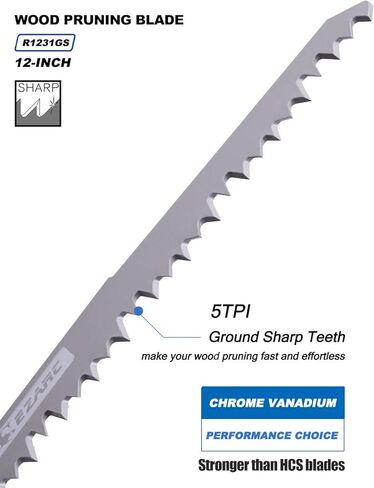 EZARC Wood Pruning Reciprocating Saw Blade, 9-Inch Recip Saw Blades R931GS 5TPI (5-Pack) in Saudi Arabia