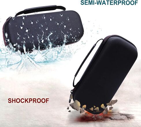 LTGEM Hard Travel Case for Shure MV7+ Podcast Microphone - Protective Carrying Case Bag(Inside: 9.1" x 3.6" x 2.7"), Case Only in Saudi Arabia