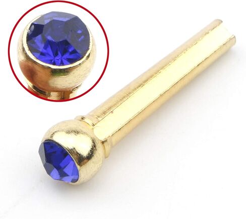 6 قطع من دبابيس جسر الجيتار النحاسية الذهبية مع مجموعة صامولة سرج لجيتار صوتي مكون من 6 أوتار in Kuwait