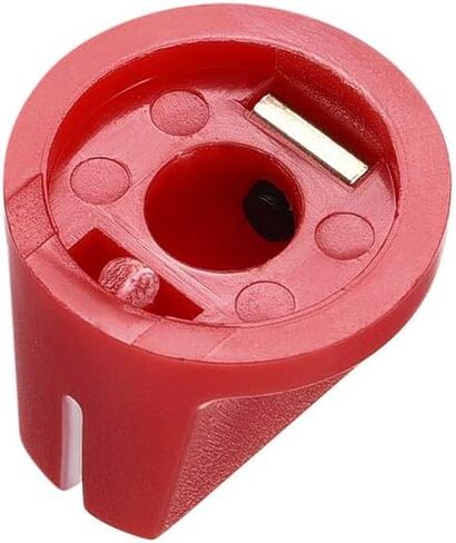 uxcell 5Pcs Guitar Ampere Effect Pedal Knobs Pointer Control Knobs with Set Screw Aged Red in Saudi Arabia