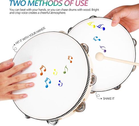 TOYANDONA 1 Set Accessories drum sticks Tambourines For Adults Tambourine For Adults percussion iron sand set musical instrument Tambourine Drum Western percussion plastic sea ​​drum major in Saudi Arabia