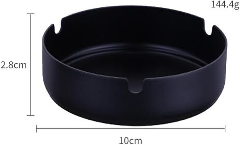 2 Pink Ashtray Stainless Steel 3.9in Ash Holder for Home Office Hotel (Black) in Saudi Arabia