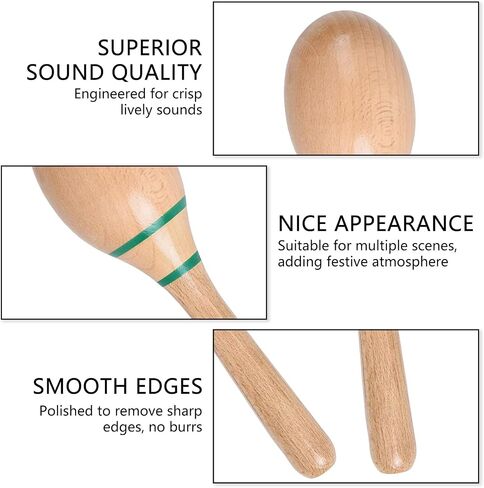Vibrant Sound Maracas - Ergonomic Percussion Shakers for Studio, Stage, and Fun(Green label) in Saudi Arabia