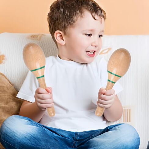 Vibrant Sound Maracas - Ergonomic Percussion Shakers for Studio, Stage, and Fun(Green label) in Saudi Arabia