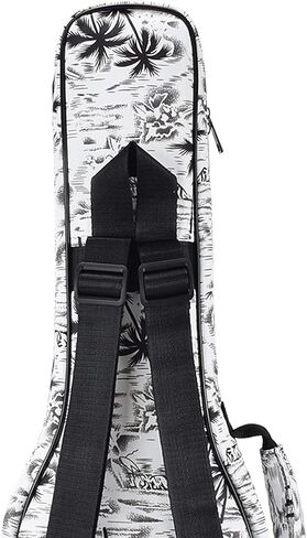 CLOUDMUSIC Ukulele Case Gig Bag Padded Backpack For Baritone 30" Inch(Baritone, Hawaii Blue) in Kuwait