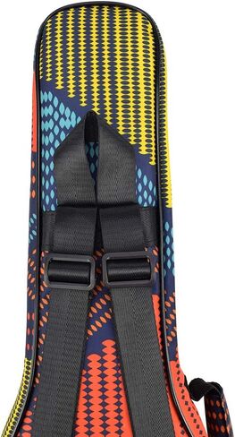 CLOUDMUSIC Ukulele Case Gig Bag Padded Backpack For Baritone 30" Inch(Baritone, Hawaii Blue) in Kuwait