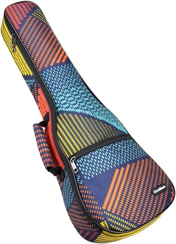 CLOUDMUSIC Ukulele Case Gig Bag Padded Backpack For Baritone 30" Inch(Baritone, Hawaii Blue) in Kuwait