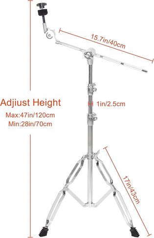 حامل الصنج، حامل الصنج، ضبط الطفرة العالية والسرد المستقيم، أرجل مزدوجة مع أقدام مطاطية، مناسب للاستخدام في الأداء in Kuwait