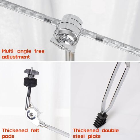 حامل الصنج، حامل الصنج، ضبط الطفرة العالية والسرد المستقيم، أرجل مزدوجة مع أقدام مطاطية، مناسب للاستخدام في الأداء in Kuwait